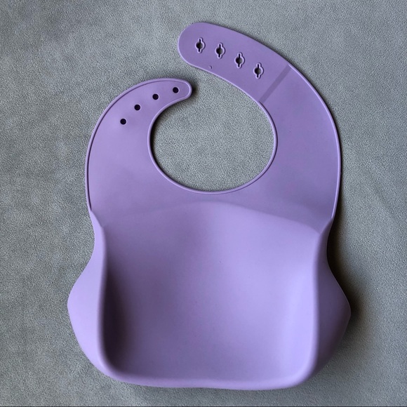 Fox Feeding Set ~ Bib, Dish, Fork & Spoon ~ Purple ~ Brand New! - Picture 5 of 12